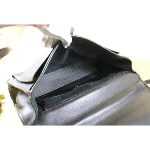 Rafael Bags Mens Black Leather Briefcase Vintage Laptop Messenger Computer USA - Picture 10 of 13